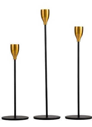 Набір з 3 підсвічників "світло в темряві", 32,5*27,5*23 см elisey