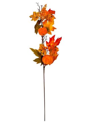 Искусственная ветвь "золотые моменты", 70 см, осенний декор