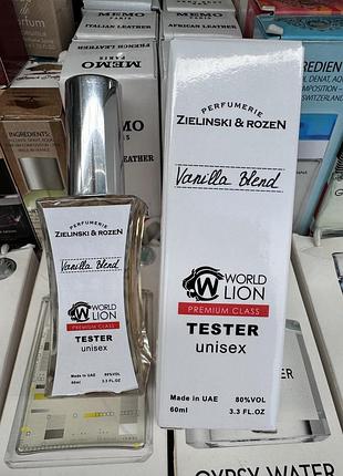 🍨❤️тестер 60 мл zielinski & rozen vanilla blend 🍨❤️