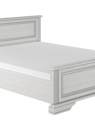 Ліжко двоспальне (без основи під матрац) гербор вайт 160 160x200 см ясен сніжний + сосна срібна (grb-1177)