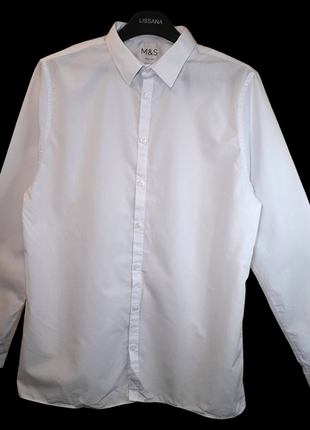 Мужская белая рубашка3 фото