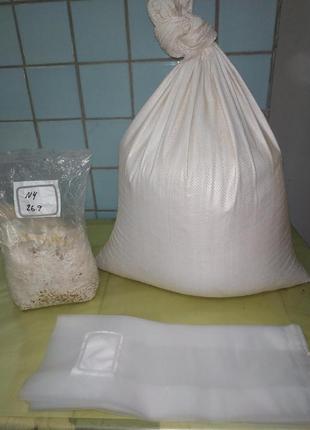 Набір для виготовлення грибних блоків. (вихід 10 шт. готових блоків)