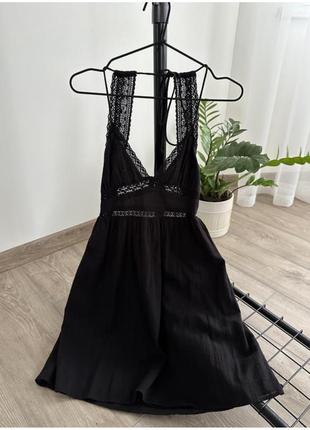 Коротка чорна сукня zara xs2 фото