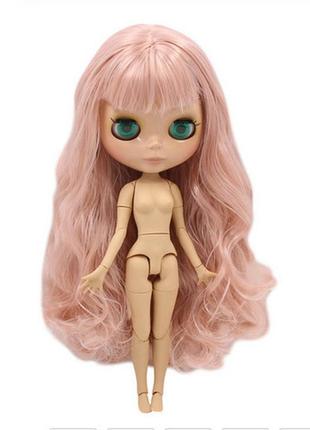 Шарнірна лялька блайз blythe 30 см. 4 кольори очей, пудровий колір волосся
