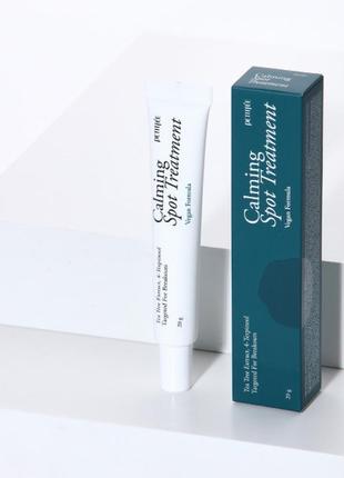 Точковий крем від запалень з центеллою азіатською petitfee calming spot treatment 20g
