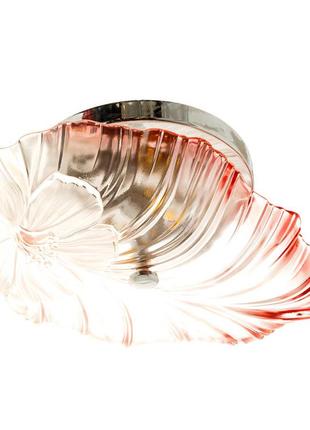 Люстра пристібна коралового кольору на 2 лампи  elisey