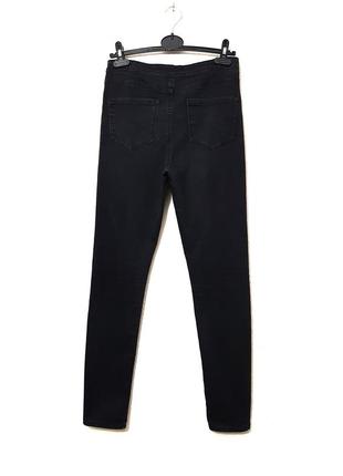Denim co трендовые джинсы чёрные женские слимы узкие деми/зима/лето р44 466 фото