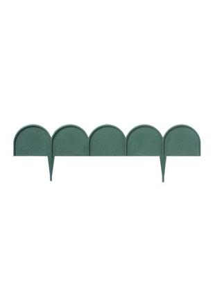 Бордюр садовый prosperplast garden line, темно-зеленый, 10 м