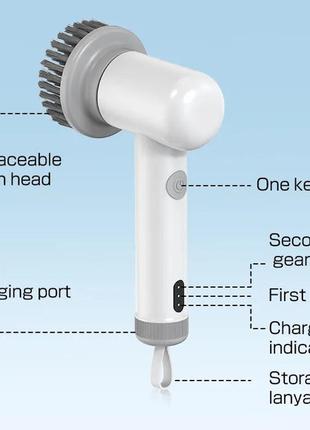 Электрическая щетка resteq cleaning brush q1 с множеством функций для уборки, разные...