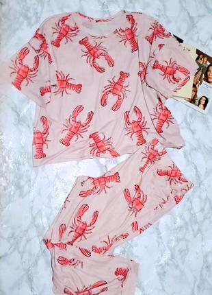 Піжама футболка+штани з принтом time to dream