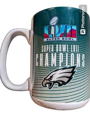 Суперкубок супербоул lvii nfl fan кружка philadelphia eagles super bowl