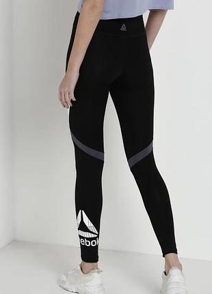 Лосины нереально стильные с высокой посадкой reebok