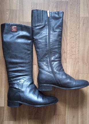 Кожаные сапоги. еврозима.