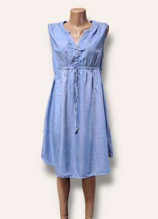 Блакитне плаття сукня h&m1 фото