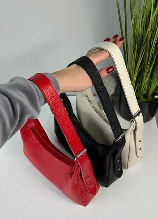 Сумка айова красная, черная, бежевая