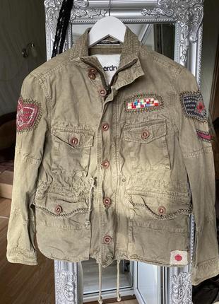 Куртка оригінал superdry vintage вінтаж гранж black label embroidered японія