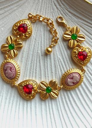 Браслет в стилі колекції " hearts and flowers".