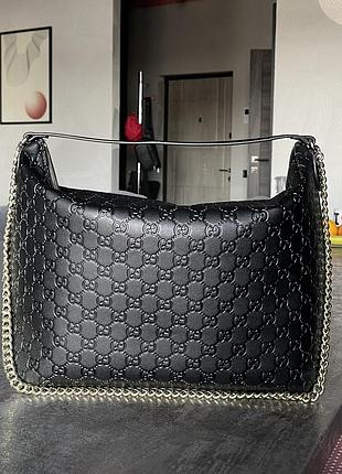 Женская сумка gucci supreme large hobo bag