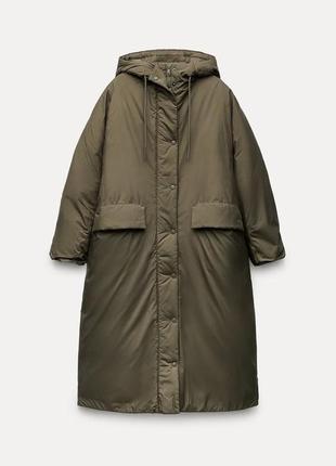 Новый плащ zara, пуфер, пальто, м
