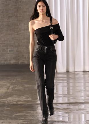 Джинсы zara bootcut с высокой посадкой
