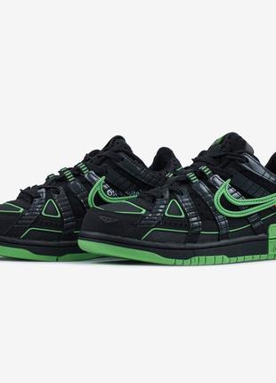 Nike air rubber dunk off-white green strike
