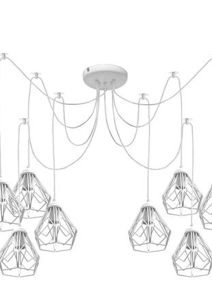 Люстра паук на восемь плафонов msk electric milan nl 538-8 w