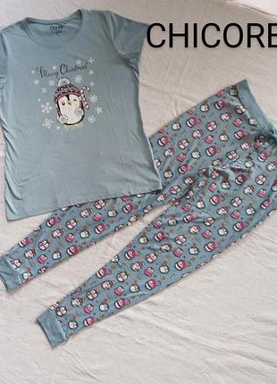 Нова котонова піжама домашній костюм швейцарія chicoree uk 12. eur 40