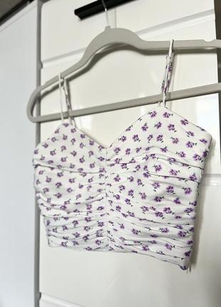 Топ квітковий zara
