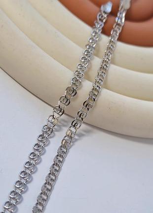 Срібний ланцюжок цепочка лав 45 см срібло 925 проби родоване 4.60г 841р3/45