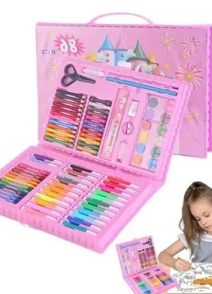 Набір для творчості art set 86 предмети дитячий набір для малювання