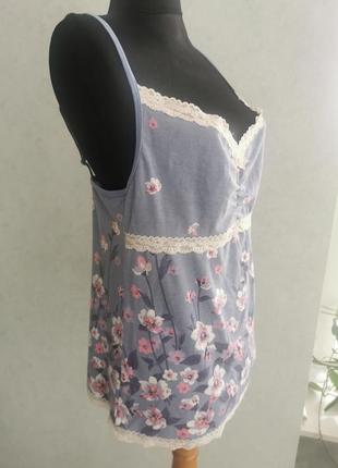 Жіноча майка з мереживом2 фото