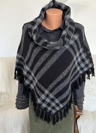 Качественное трикотажное пончо