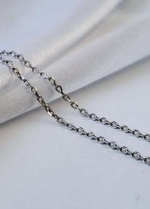 Срібна цепочка ланцюжок тонкий якір 45 см срібло 925 проби родоване 2.70г 855р3/45