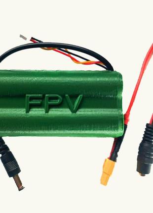 Внешняя батарея для fpv очков аккумулятор 2s зеленая