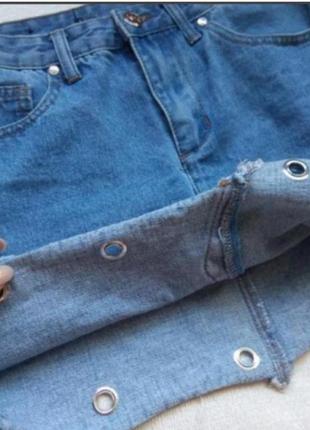 Короткая джинсовая юбка3 фото