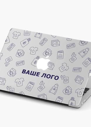 Чехол пластиковый для apple macbook pro / air ваше лого (your logo) макбук про case hard cover1 фото