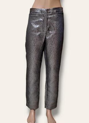 Трендові металічні брюки штани