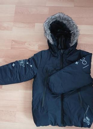 Куртка дута next 3-4 с динозаврами 98-104