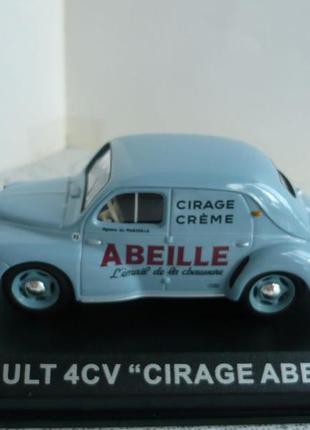 Renault 4cv - cirage abeille 1:43 altaya