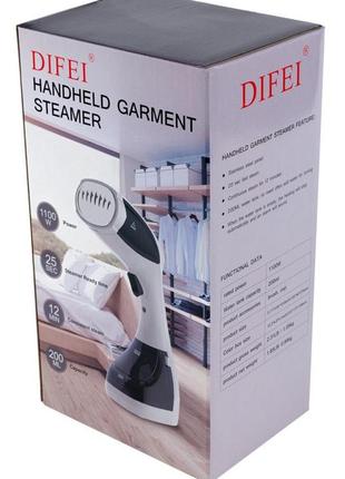 Відпарювач для одягу ручний 1100 вт, парова праска difei handheld garment steamer df-019a6 фото