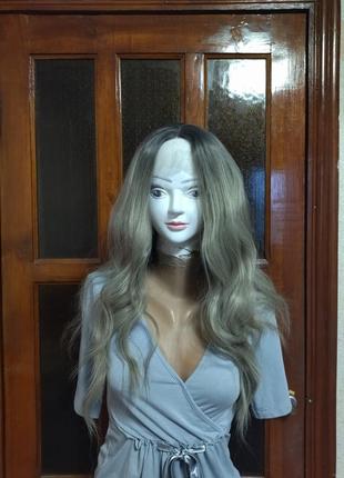 Перука з імітацією шкіри голови на сітці