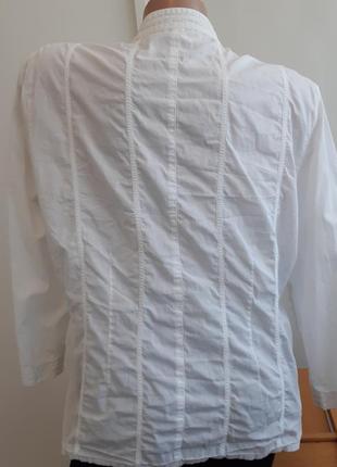 Винтажная блуза рубашка воротник стойка размер 42/444 фото