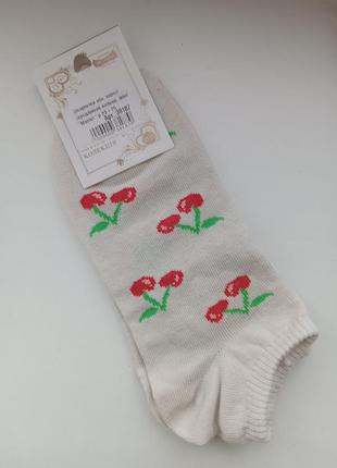 Шкарпетки жіночі вишеньки розмір 23-25 розпродаж 💥