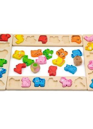 Настольная игра viga toys карнавал зверят (50450)