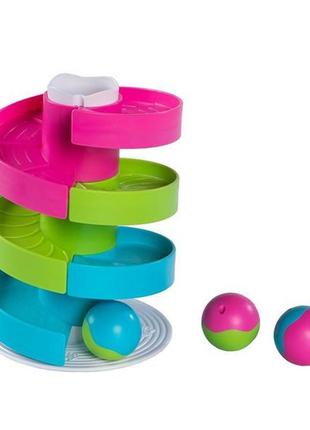 Развивающая игрушка fat brain toys wobble run трек-балансир для шариков (f273ml)