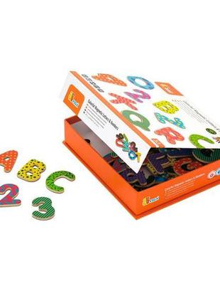 Набор магнитных букв и цифр viga toys 77 шт. (59429)