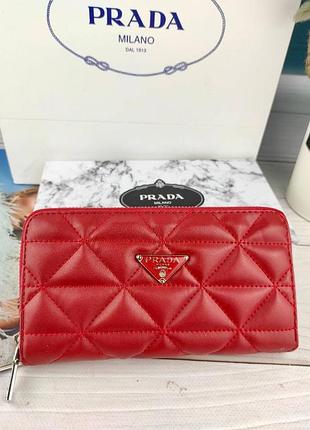 Червоний жіночий гаманець у стилі prada прада турція