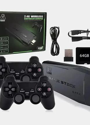 Популярная приставка игровая к телевизору m8 64g 10000 игр смарт приставка 4к с беспроводными джойстиками