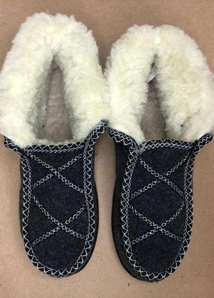 Черевики жіночі хутряні утеплені 37 розмір, зимові кімнатні тапочки жіночі, тапочки з хутром