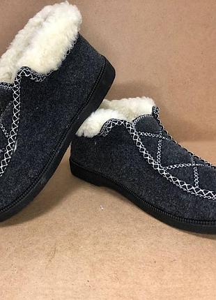 Черевики жіночі хутряні утеплені 37 розмір, зимові кімнатні тапочки жіночі, тапочки з хутром